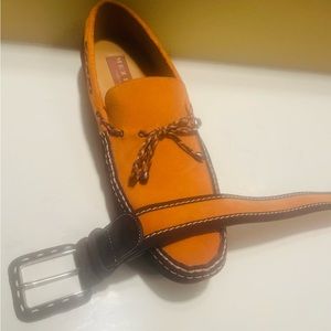 Mezlan Suede Shoes & Matching Belt
